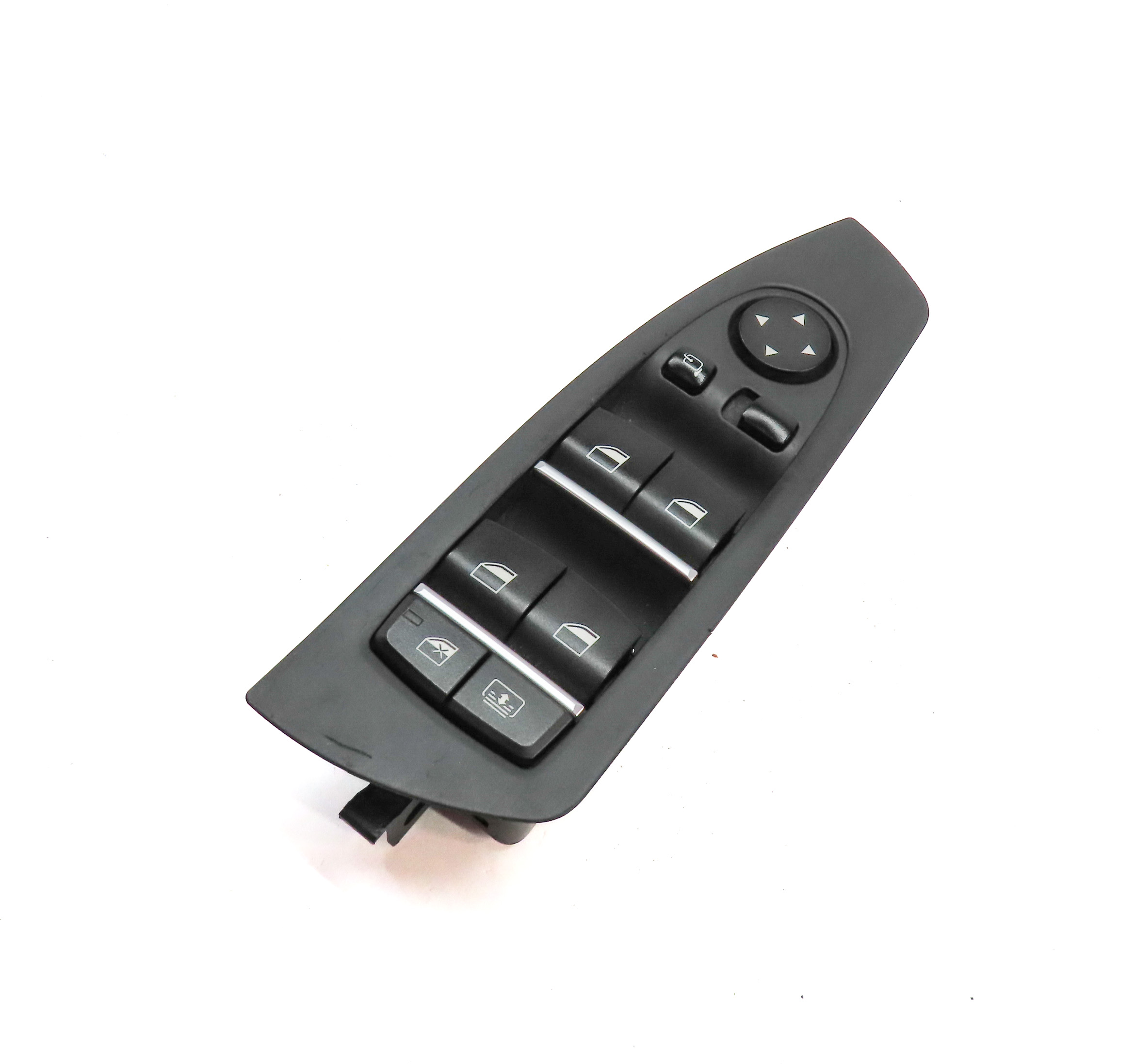 09-15 BMW 740i 750i 760i B7 (F01) DRIVER WINDOW SWITCH w/ SHADE & P-FOLD (BLACK) — exact item pictured